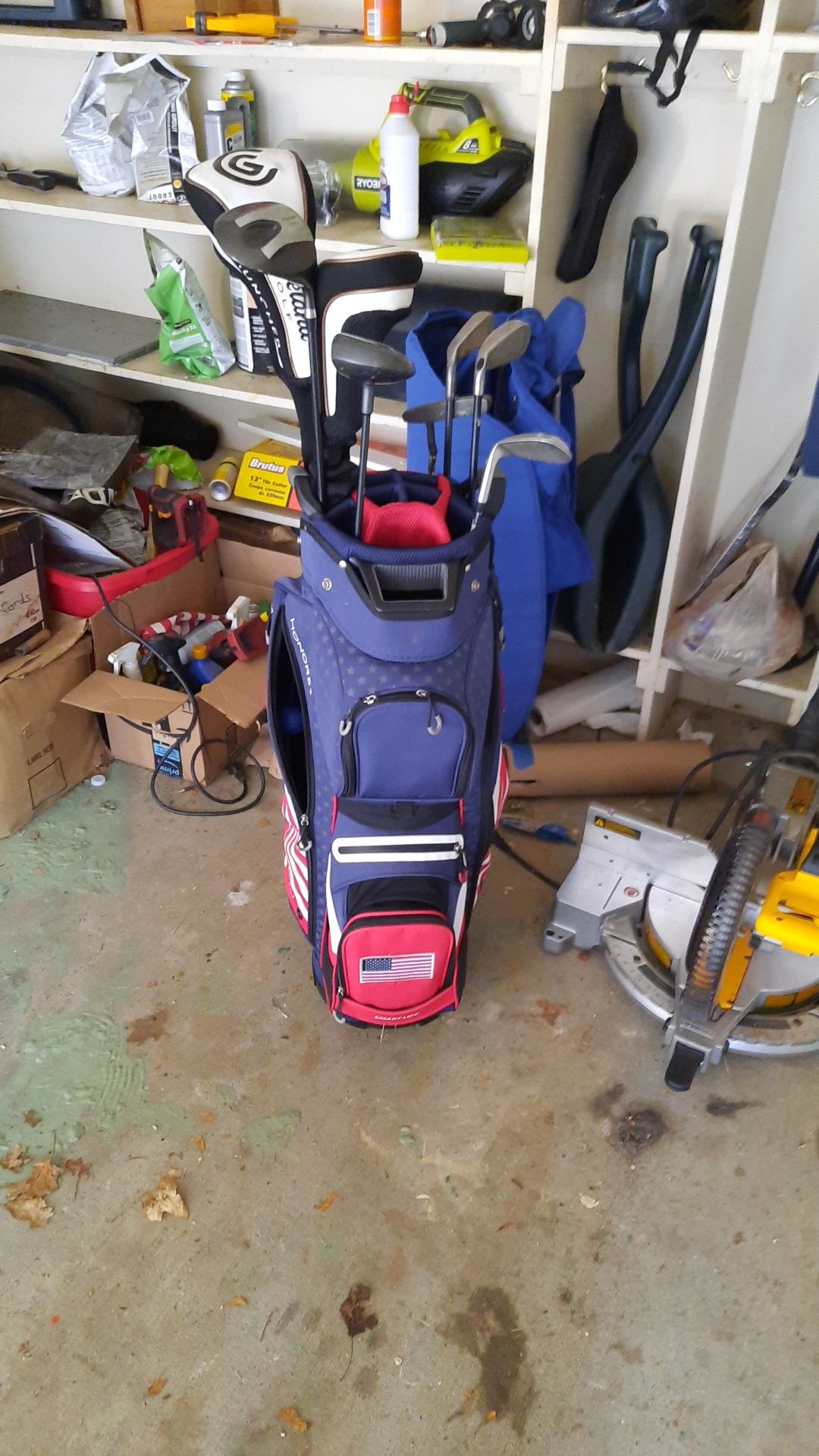 America honors + golf bag