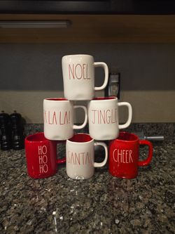 Rae Dunn Christmas Mugs