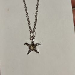 starfish citrine necklace 