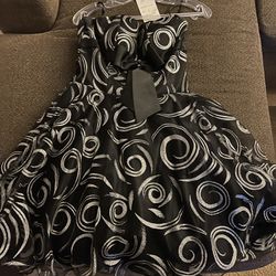 One Prom Dress Black And Silver Size 10 For Sale 80.00.  Gold Dress Size One 60.00