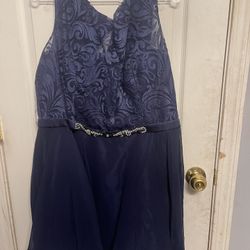 Navy Blue Formal Dress