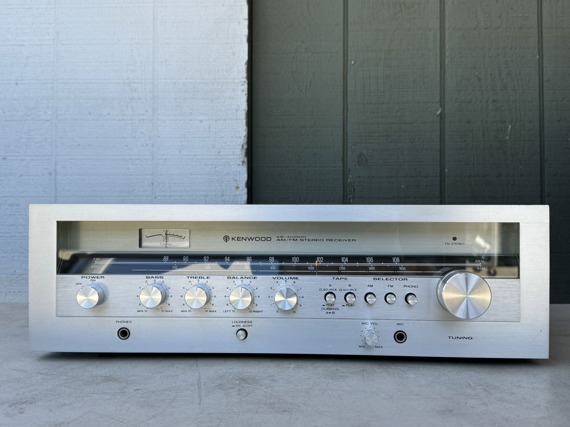 Clean Vintage Kenwood KS-4000R Stereo Amplifier (Professionally Serviced)