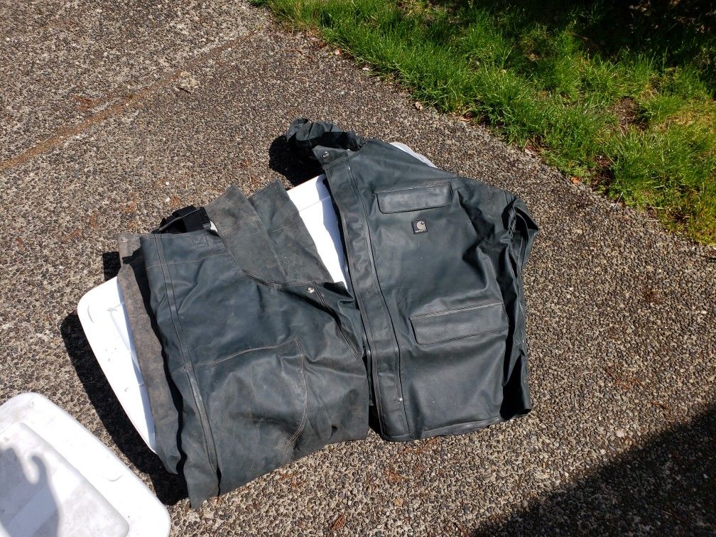 Carhartt Raincoat and bibs (Heavy Duty) 