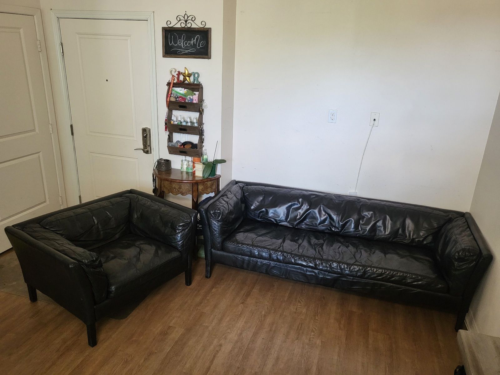 Restoration Hardware Leather Sofa and Chair for Sale in Buena Park, CA