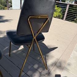 Gray Brass Chairs (4)