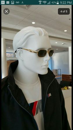 gianni versace 90s gold hexagon sunglass very rear hard to find