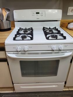 White Kenmore Gas Range