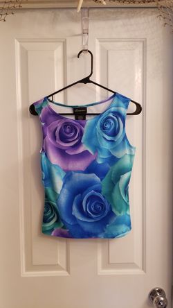Synthetic halter top