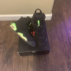 Electric Green Jordan 6’s 