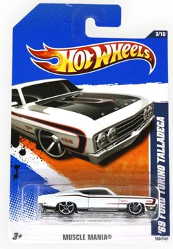 2011 HOT WHEELS 428 MUSCLE MANIA 183/244 69 FORD TORINO TALLADEGA Car 3/10