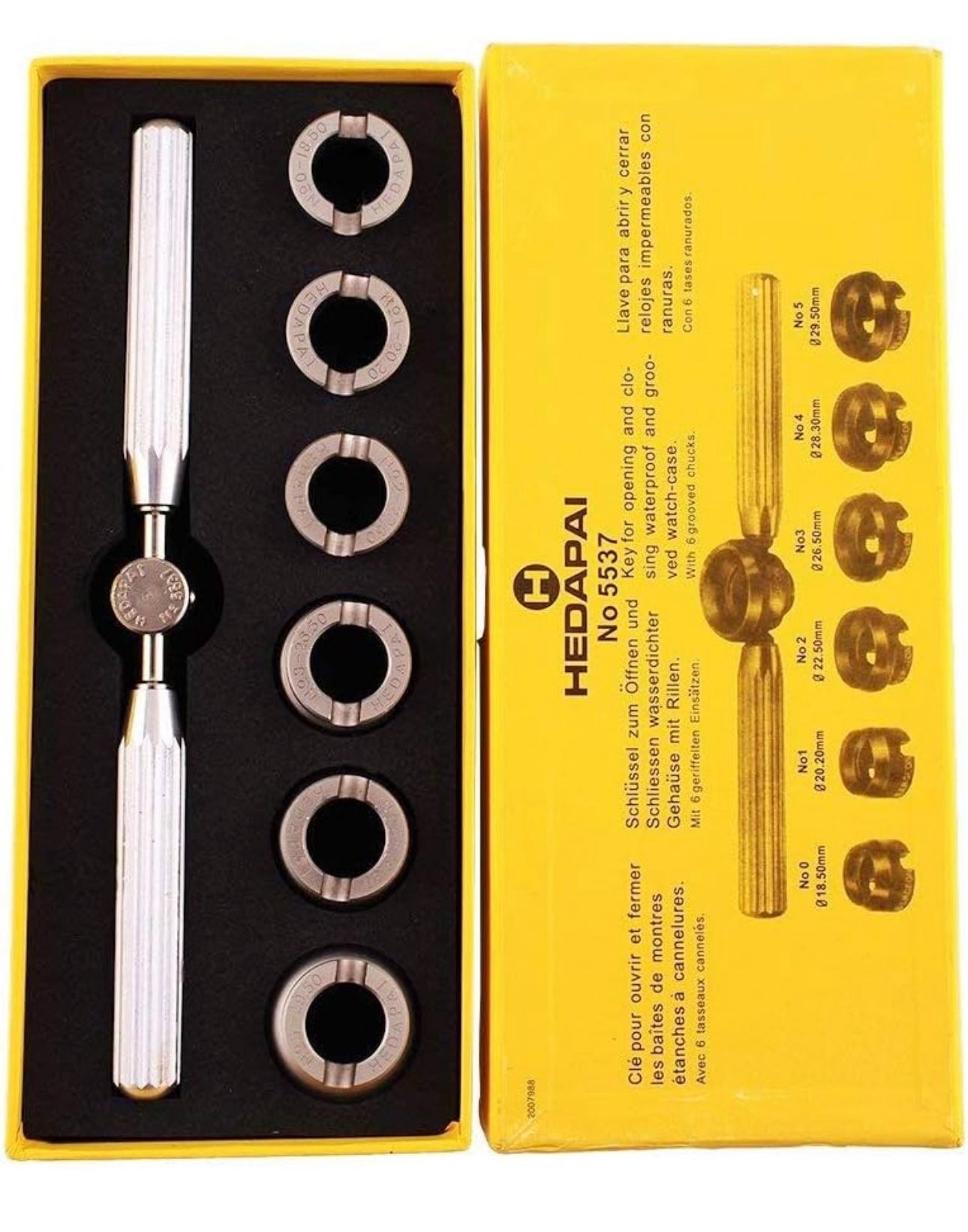 5537 Watch Repair Tool Watch Back Case Opener Closer Remover for Rolex Tudor, Watch Case Back Opener Closer Remover (Not Included adapters)