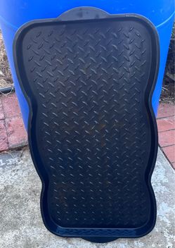 Black Rubber Boot Tray Mat