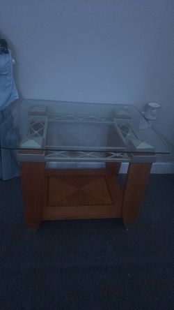 glass coffee table. Offer a price