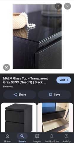 Ikea Malm Glass Top
