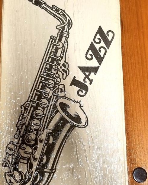 Engraved Saxophone Wall Art