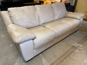 ITALSOFA Beige Wide Arm 3-Seat Sofa