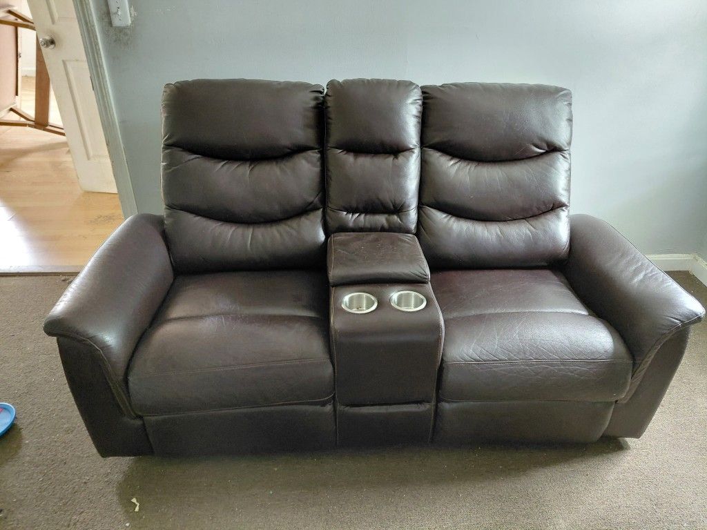 2 Seater Leather Recliner
