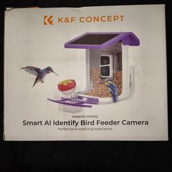 Smart bird feeder with 1080p camera