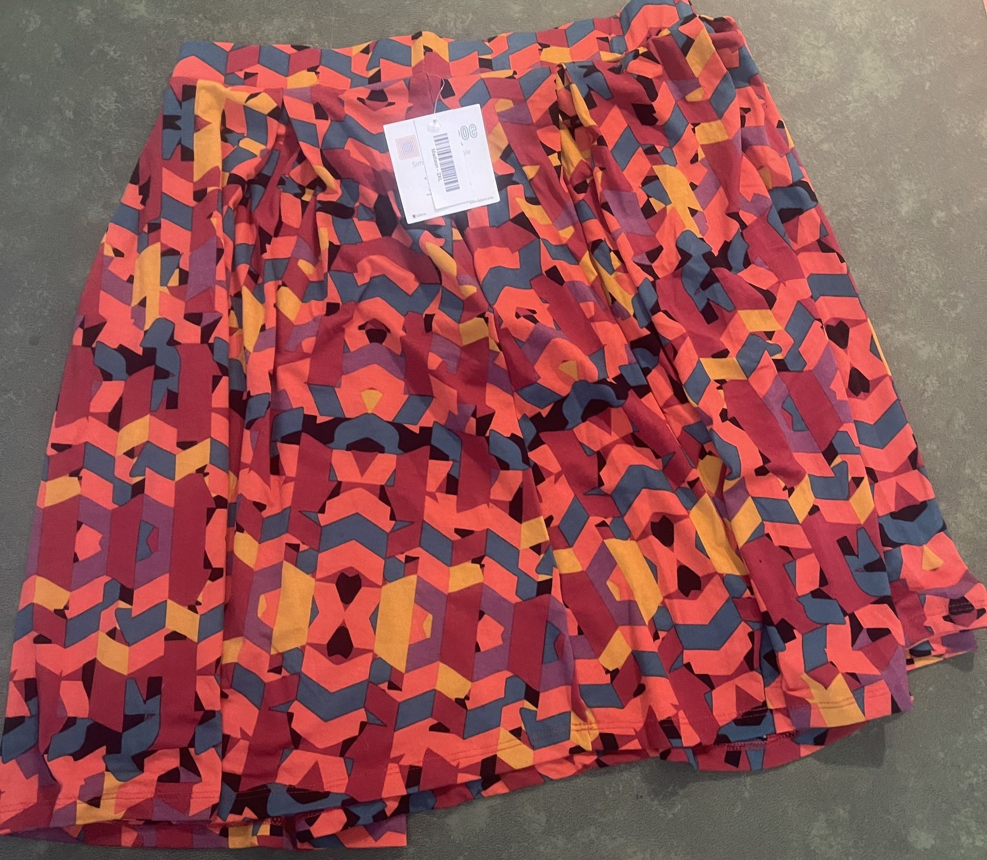 lularoe madison skirt 2xl multicolored-New