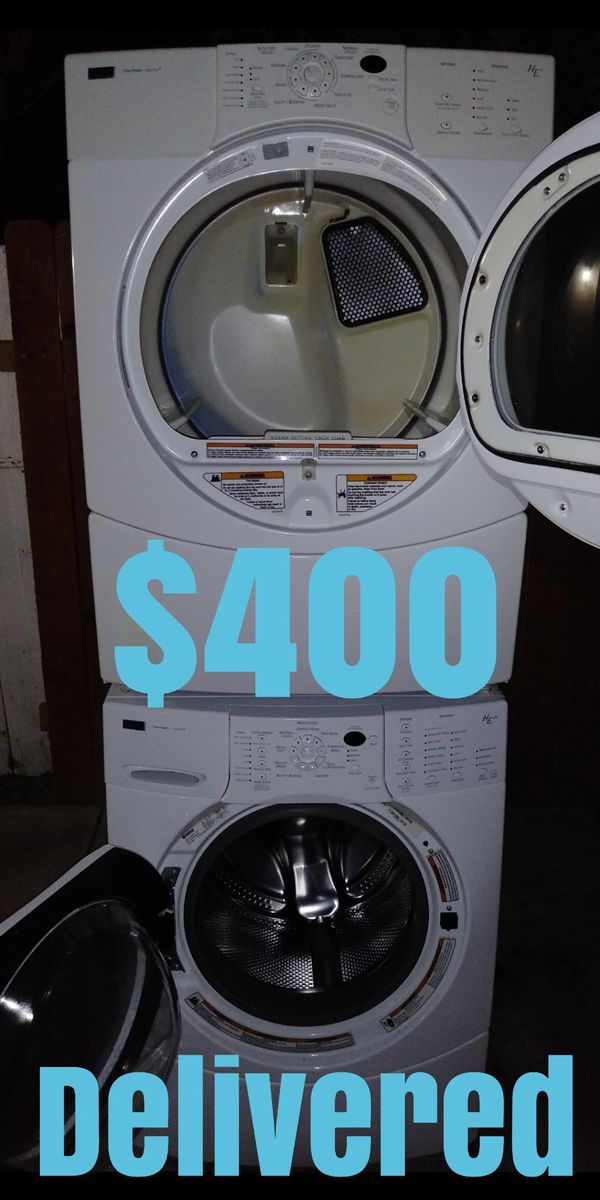 Kenmore Elite HE4t Ultra Capacity Stackable Washer & Gas Dryer for Sale