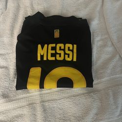 Messi Barcelona jersey, black, medium