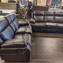 Nice Recliner Sofa And Loveseat Both