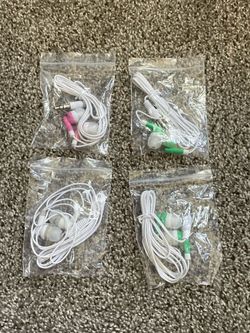 Brand New Wire Earbuds, Sealed in plastic.