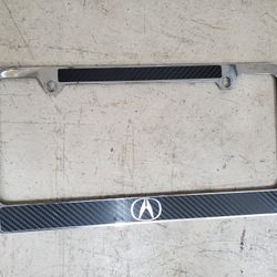 Acura Carbon Fiber License Plate Border