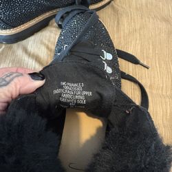 Super Cute Sparkly Boots INC With Fake Fur