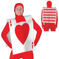 Ace of Hearts Costume Adult Mens One Size Halloween Alice in Wonderland