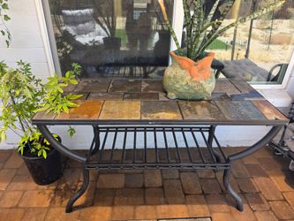 Iron and stone tables set of 2
