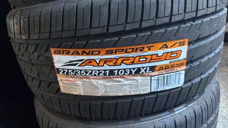 Arroyo Grand Sport A/S 275/35ZR21 103Y XL Tires $200 each tire