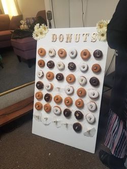 Donuts wall. Or display donuts don't come with