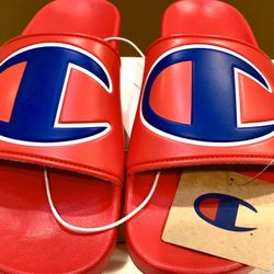 New Champion Men’s IPO Red Slide Size 11