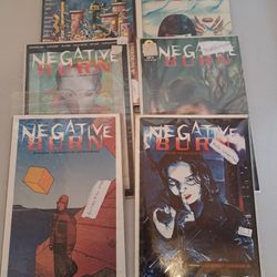12 NEGATIVE BURN COMIC BOOKS 