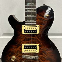 Dean Evo Electric Guitar Left Handed Brown Flamed Maple Body