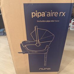 Nuna PIPA Aire RX Infant Car Seat w/ RELX base - Caviar Black