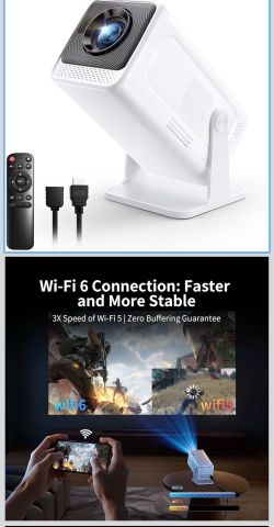 Projector with WiFi and Bluetooth,