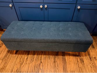 Navy ottoman