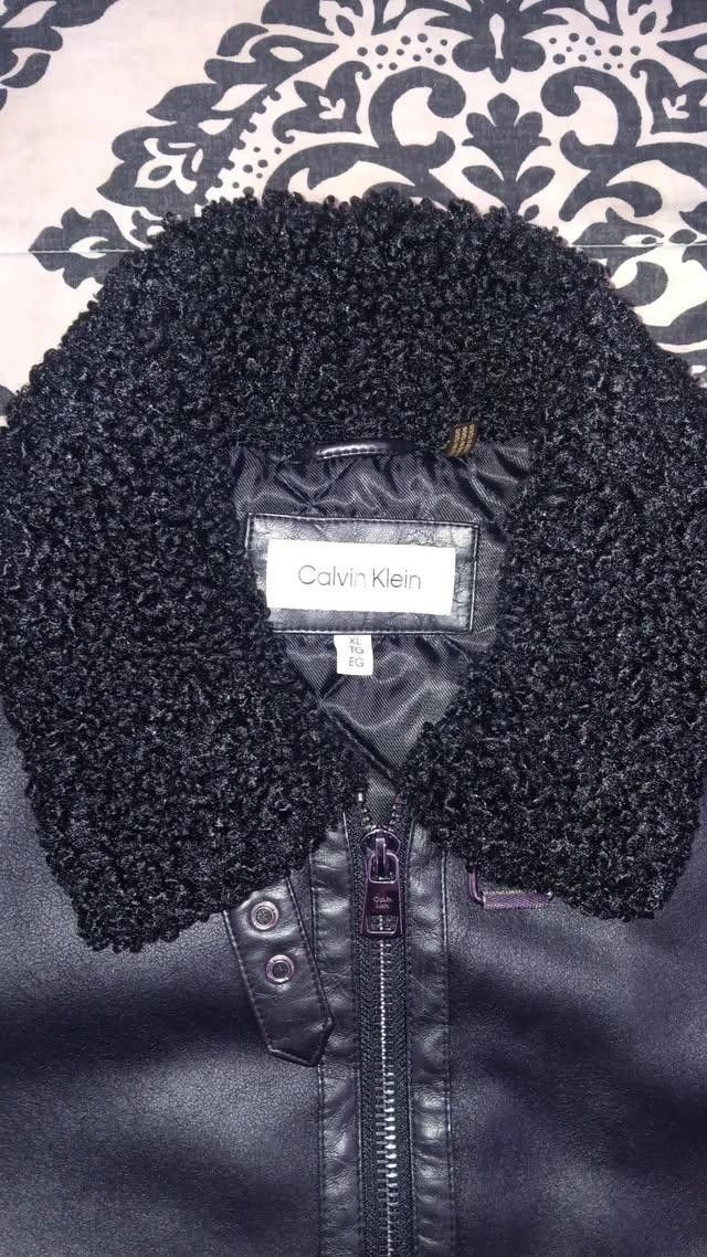 Calvin Klein Leather Coat