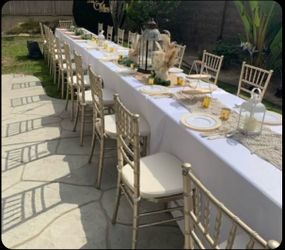 GOLD CHIVARI CHAIRS