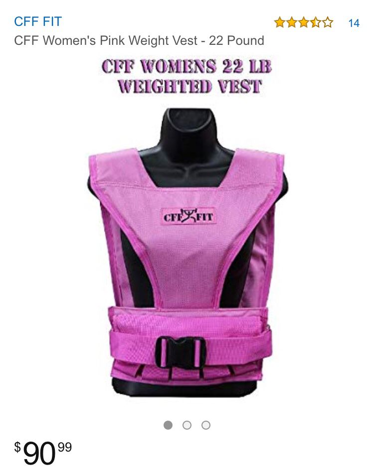 Cff woman weight vest 50 lbs (not 22 lbs like in the pic)