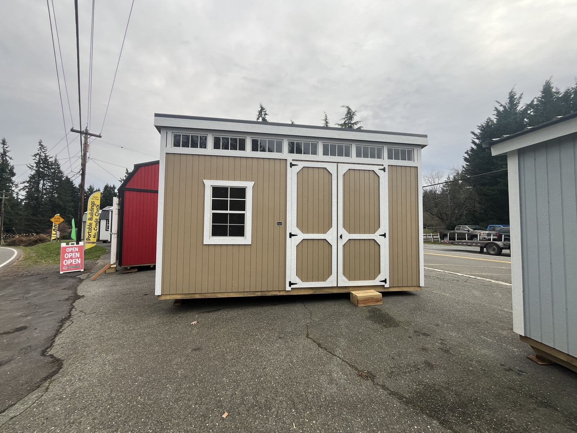 New building! Storage shed, Backyard shop, Handsome And Stylish 
