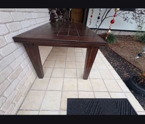 Solid wood dining table