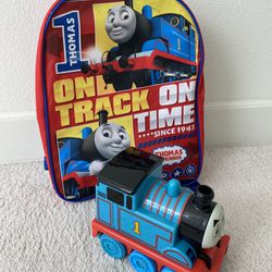 Thomas & Friends 15” School Backpack and Motion Control Thomas Toy Train