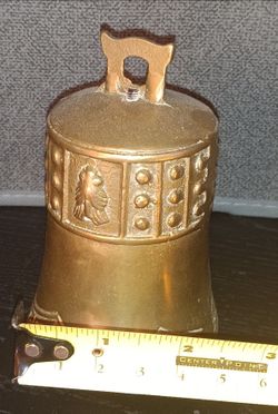 Brass bell 3" W x 4"H