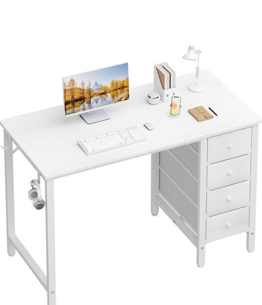 Desk With 4 Drawers