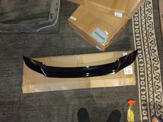 Rear Trunk Lip Spoiler R Style Highkick Wing Compatible with 11th Gen Honda Accord 23 - 26 Sedan Accessories (Gloss Black)