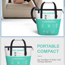 COLDSOOT Cold Therapy Machine w/Timer, Compact and Portable Ice Machine for Knee After Surgery, Knee Replacement Recovery System, Cryotherapy Pain Rel