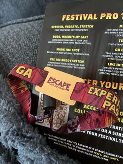2 Day GA Escape wristband